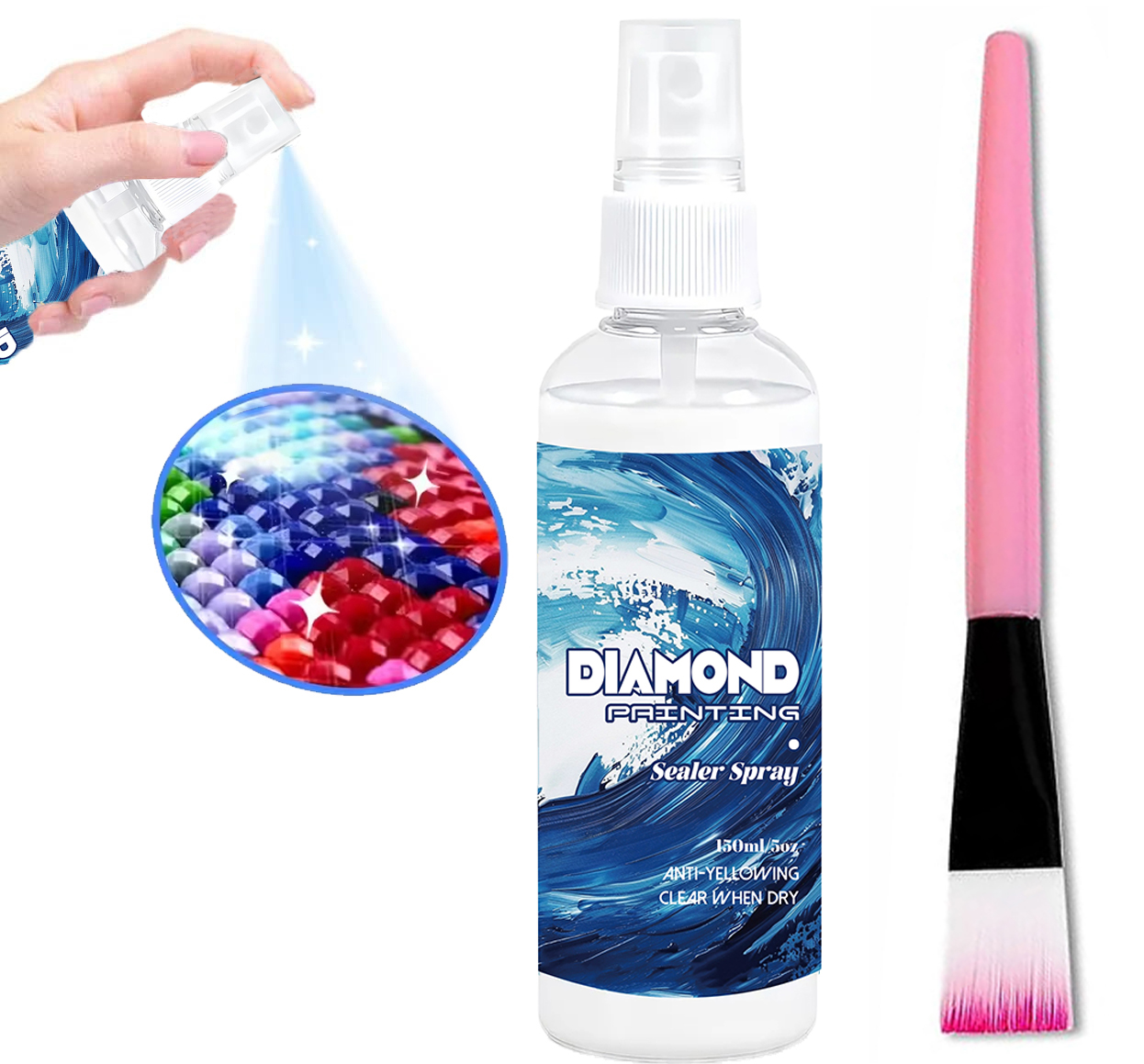 Resin Art Work - Spray Selante para Pintura Diamante 150ml,
