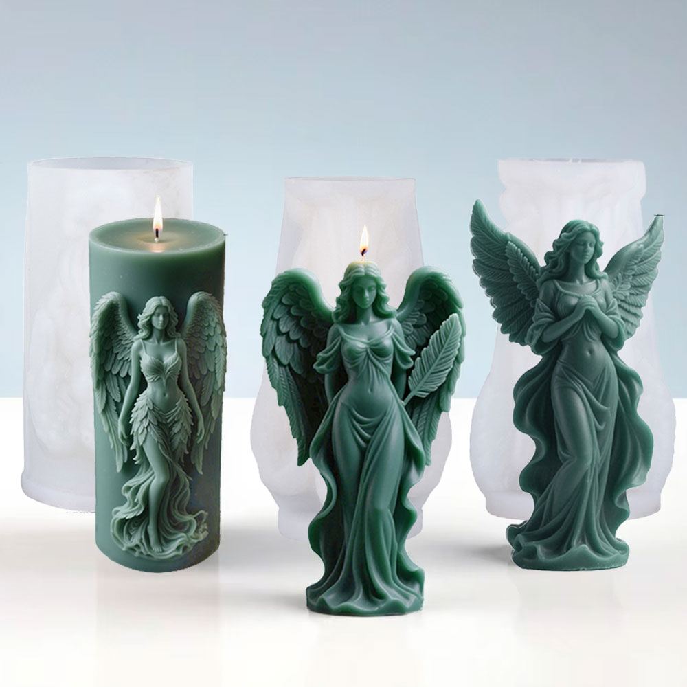 Resin Art Furniture - Asas deusa perfumado molde de vela