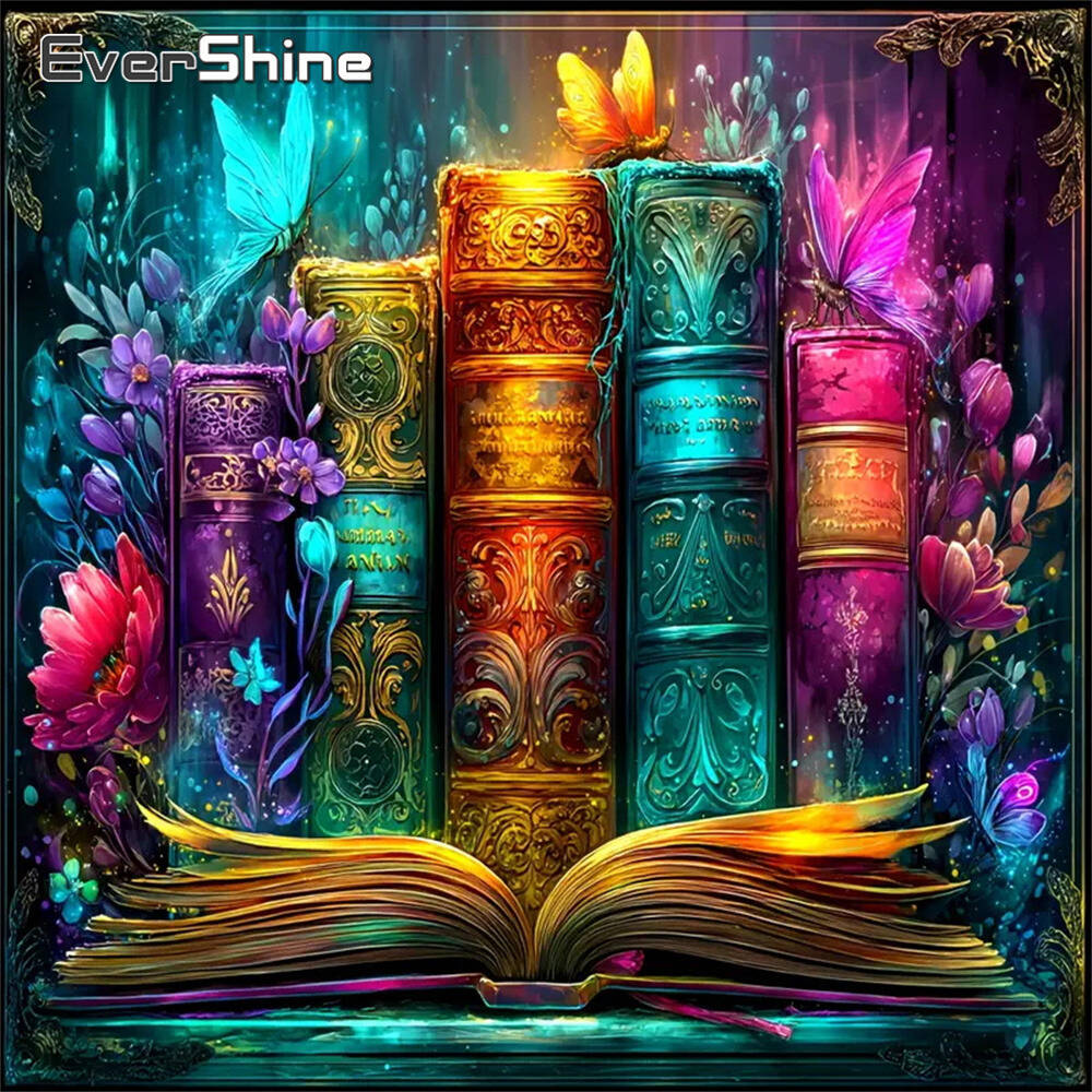 Resin Art Guide Book - Evershine pintura diamante margarida flor colorido