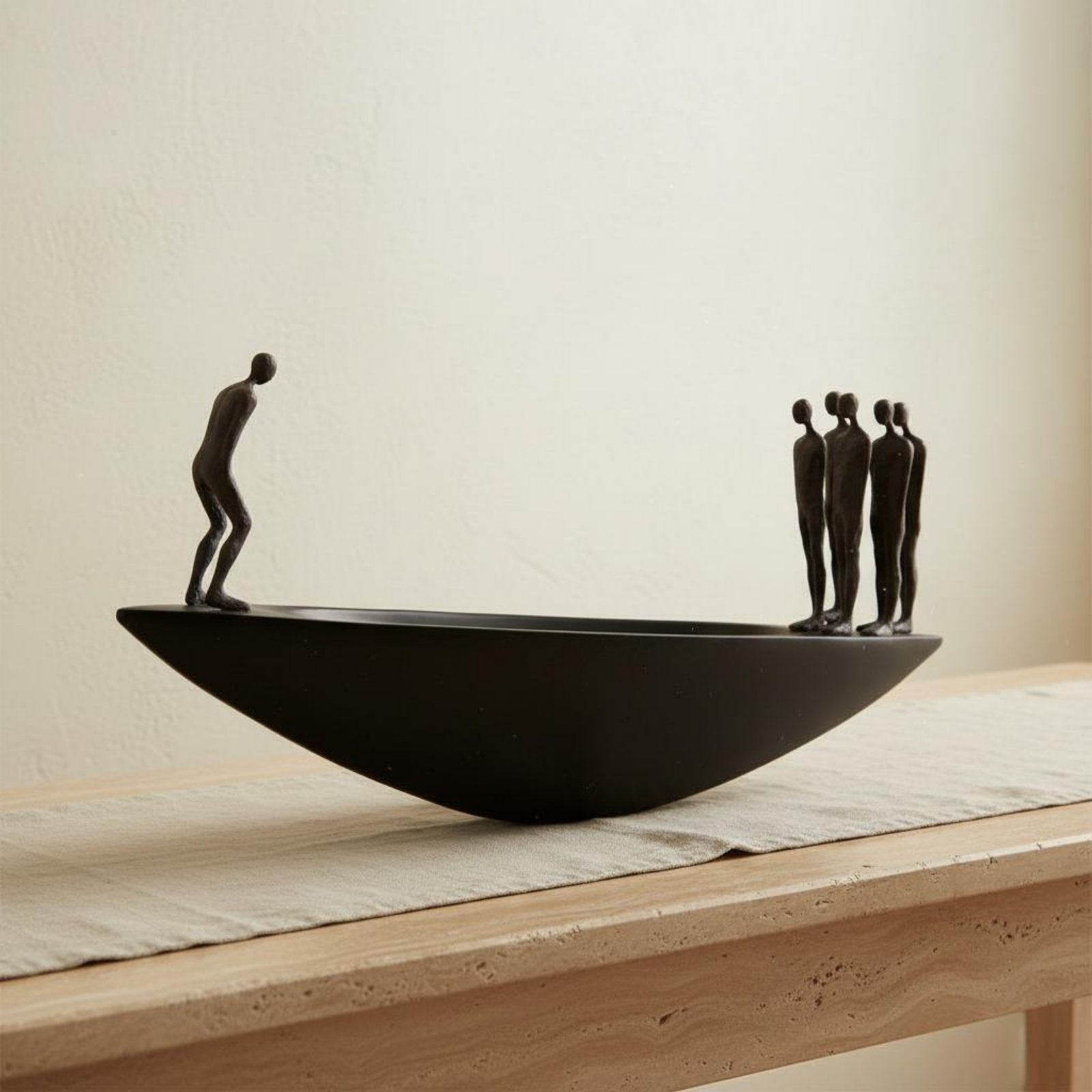 Resin Art Furniture - Estátua Moderna de Barco à Vela