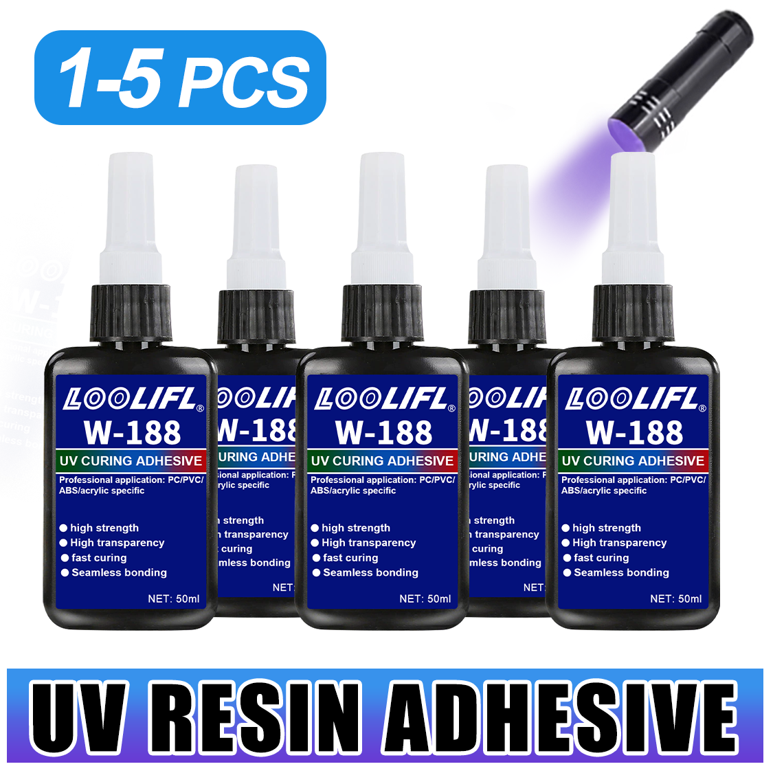 Resin Art Uv Light - LOOLIFL 188 Cola de Resina UV