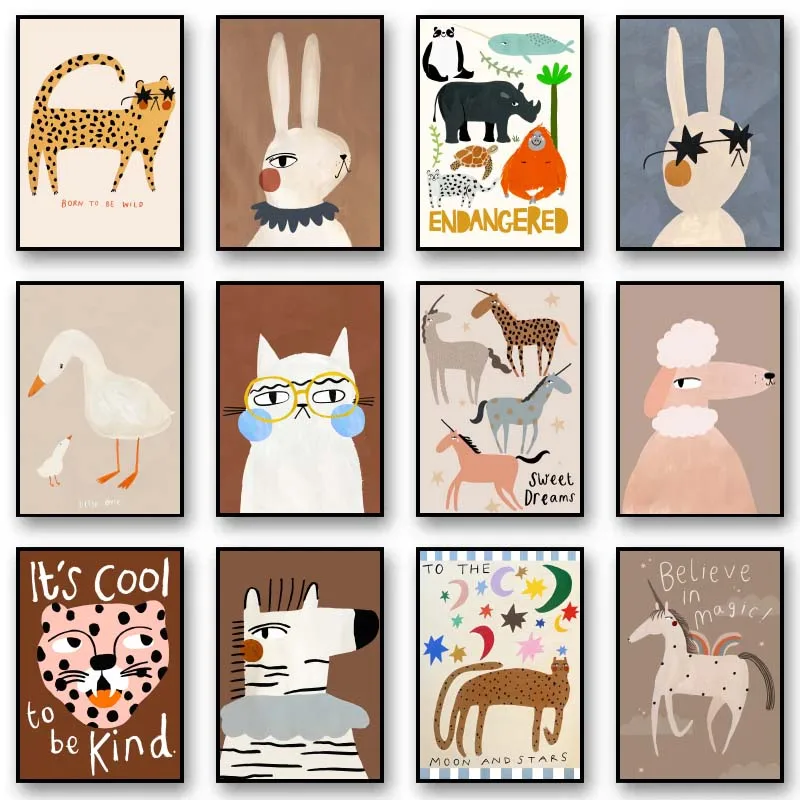 Resin Art On Wall - Pôsteres de animais fofos e engraçados,