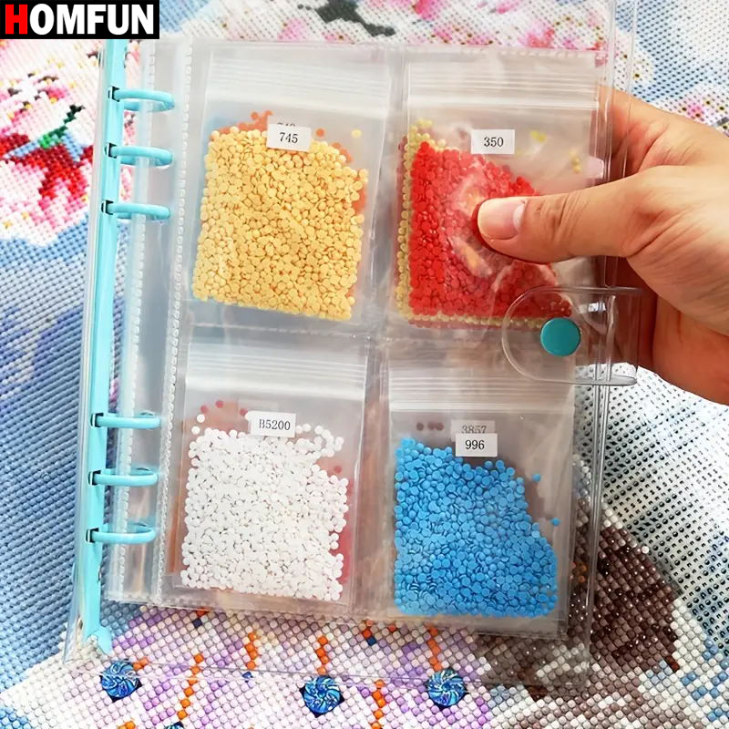 Resin Art Guide Book - Homfun 113 peças livro de armazenamento