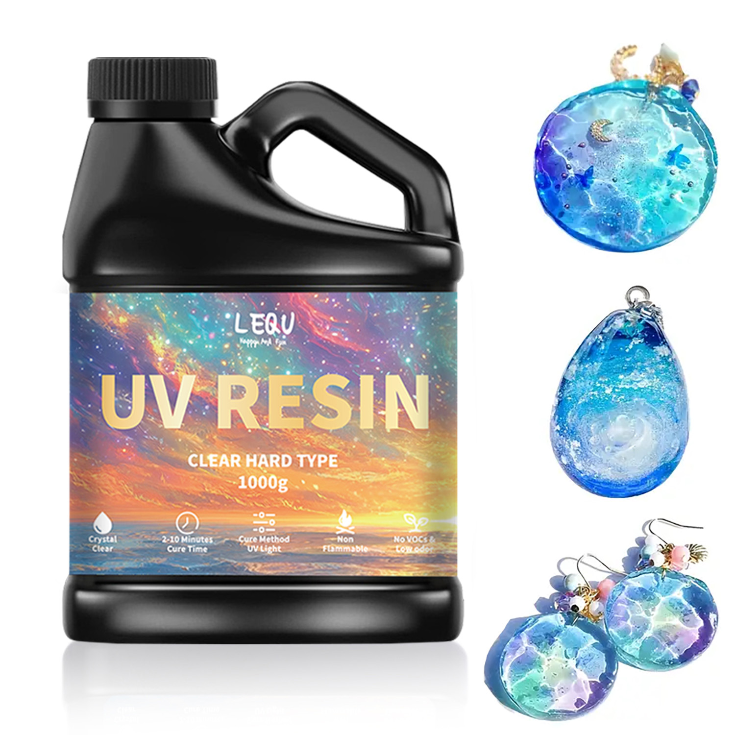 Resin Art Liquid - Cola de resina epóxi uv, 100/200/500/1000g,