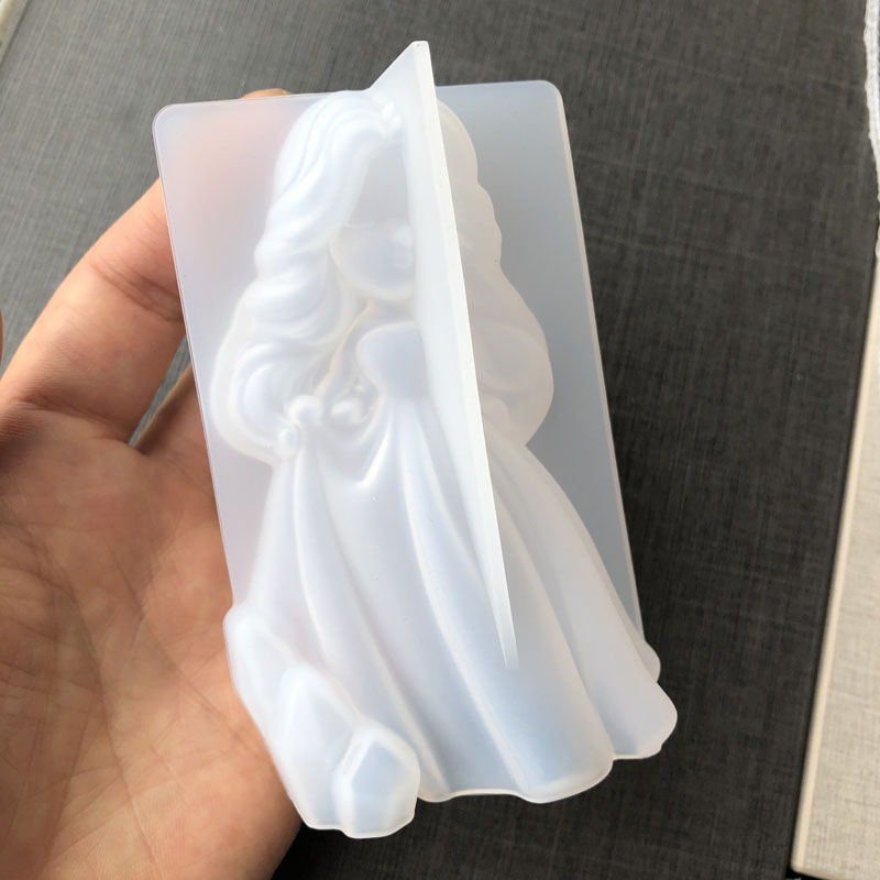 3d bonito princesa silicone ve - Resin Art Furniture avaliação e preço