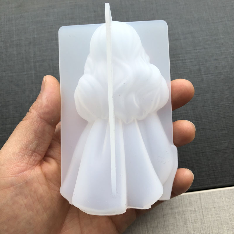 3d bonito princesa silicone ve - Resin Art Furniture avaliação e preço