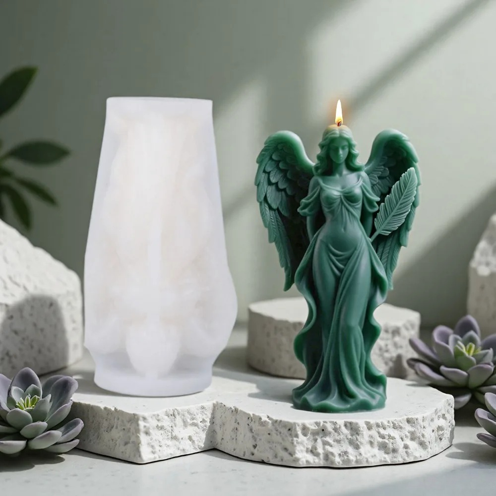 Asas deusa perfumado molde de  - Resin Art Furniture avaliação e preço