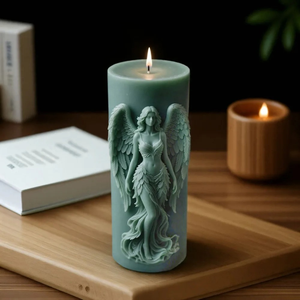Asas deusa perfumado molde de  - Resin Art Furniture avaliação e preço