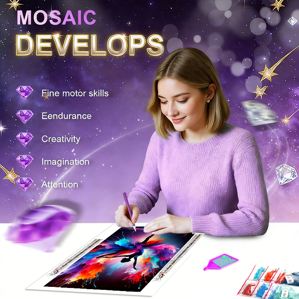 Kits de Mosaico de Diamante 5D - Resin Art Wallpaper avaliação e preço