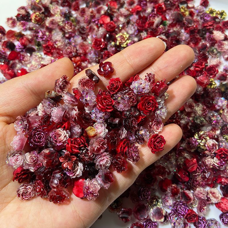 Mini Botões de Rosa Simulados  - Resin Art Rose Petals avaliação e preço