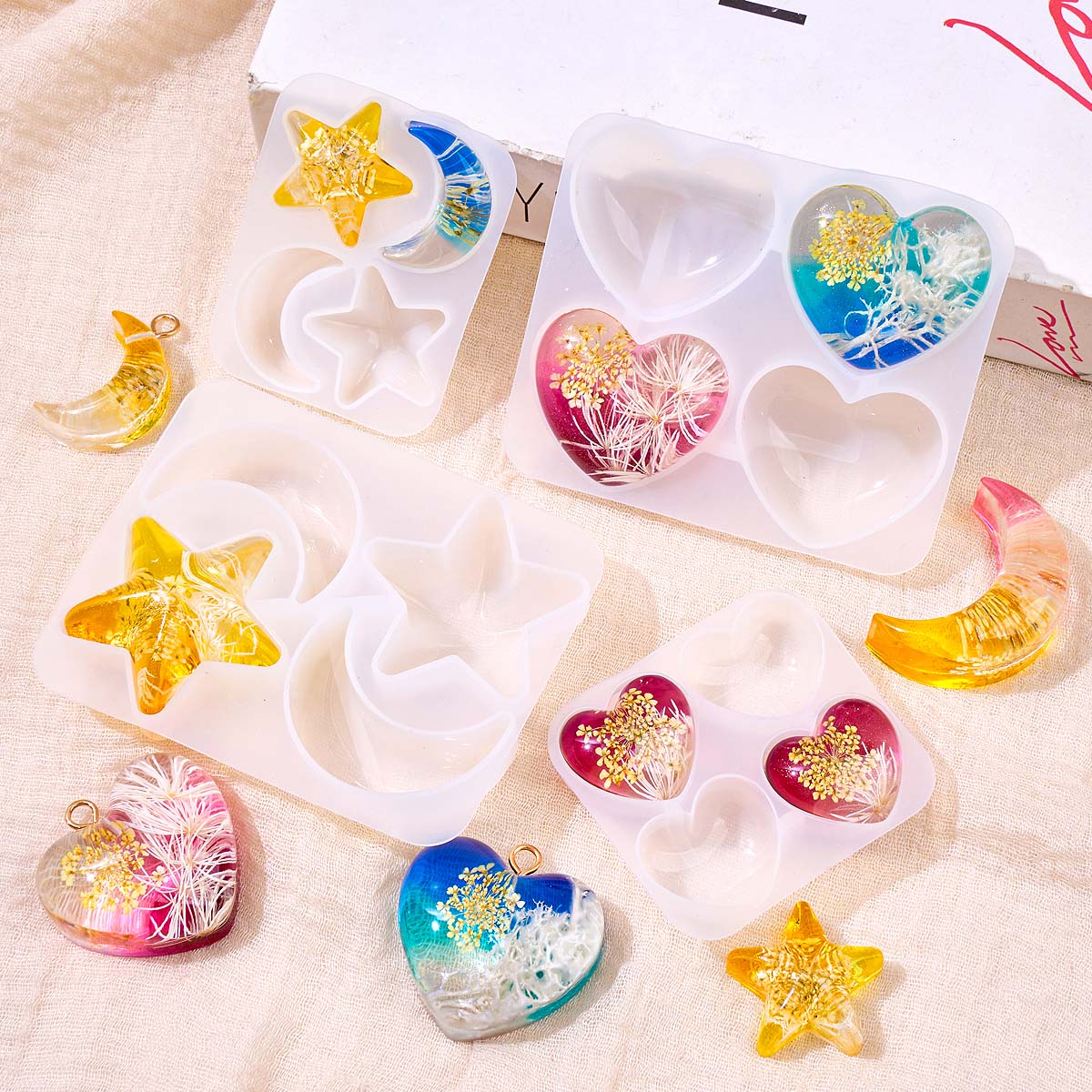 Molde de Silicone para Pingent - Resin Art Products avaliação e preço