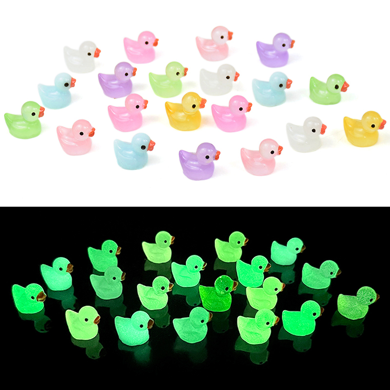 10/20 pçs luminoso mini patos  - Resin Art Furniture avaliação e preço