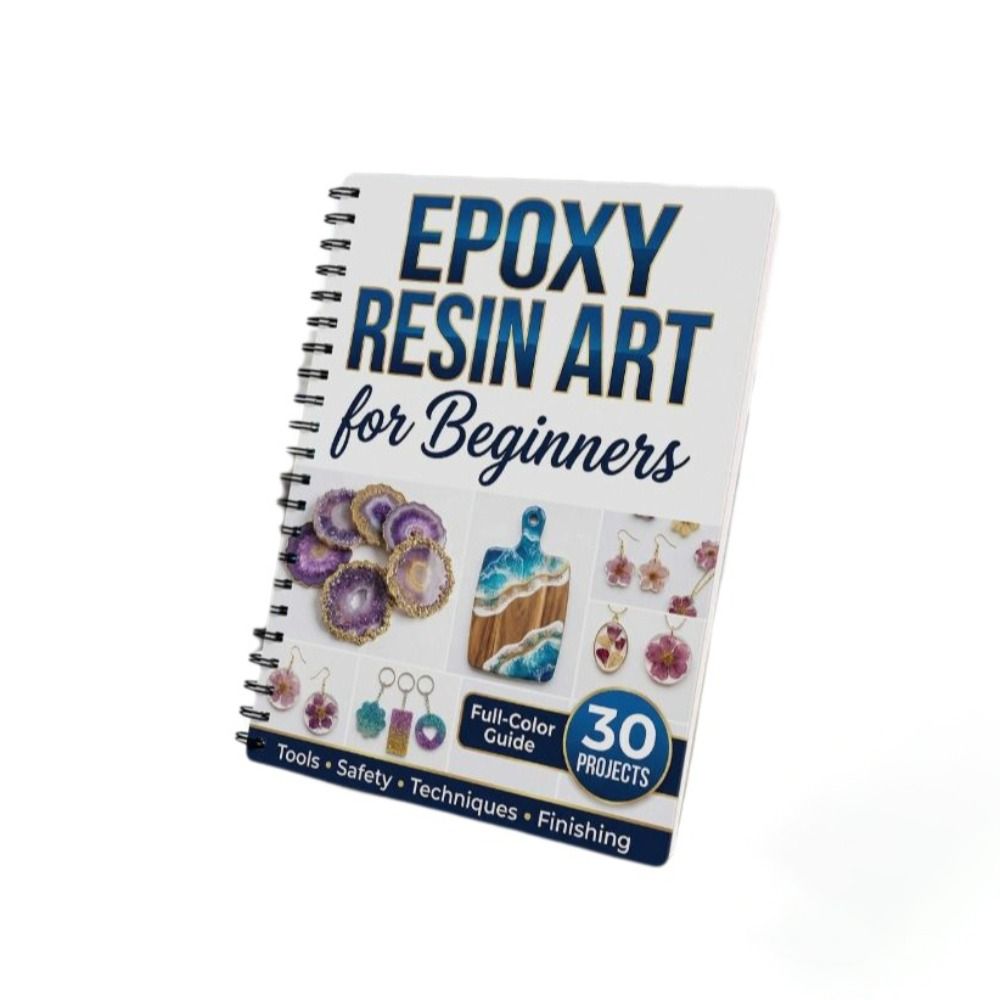 Manual de Arte em Resina Epóxi - Resin Art Guide Book avaliação e preço