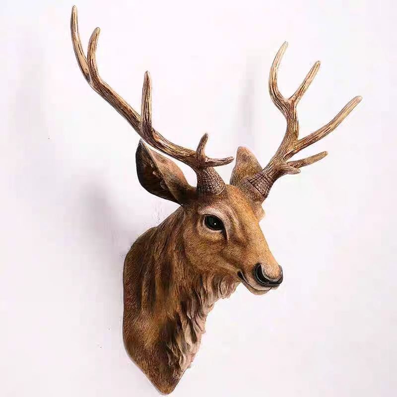 60/80cm cabeça de cervo americ - Background Resin Art avaliação e preço