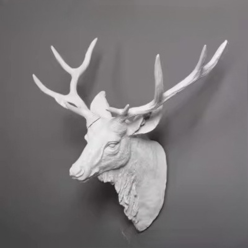 60/80cm cabeça de cervo americ - Background Resin Art avaliação e preço