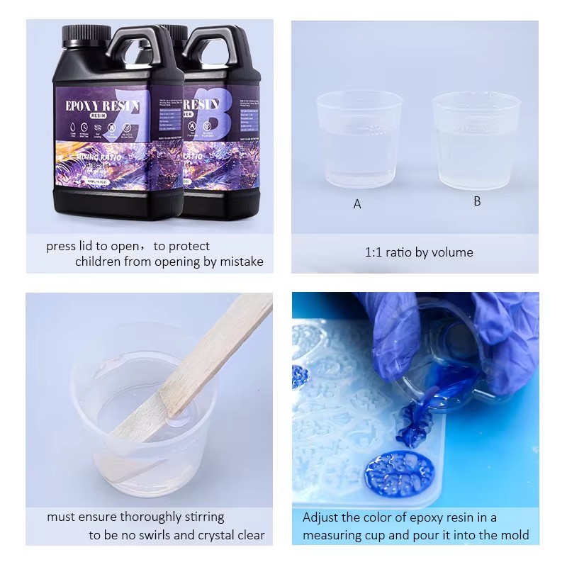 Kit de resina epóxi 1:1 de mis - Resin Art Mould avaliação e preço