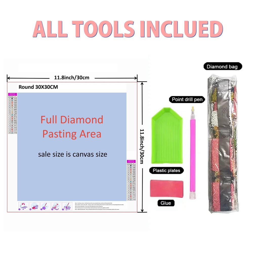 1 peça de Pintura Diamante 5D  - Resin Art Guide Book avaliação e preço