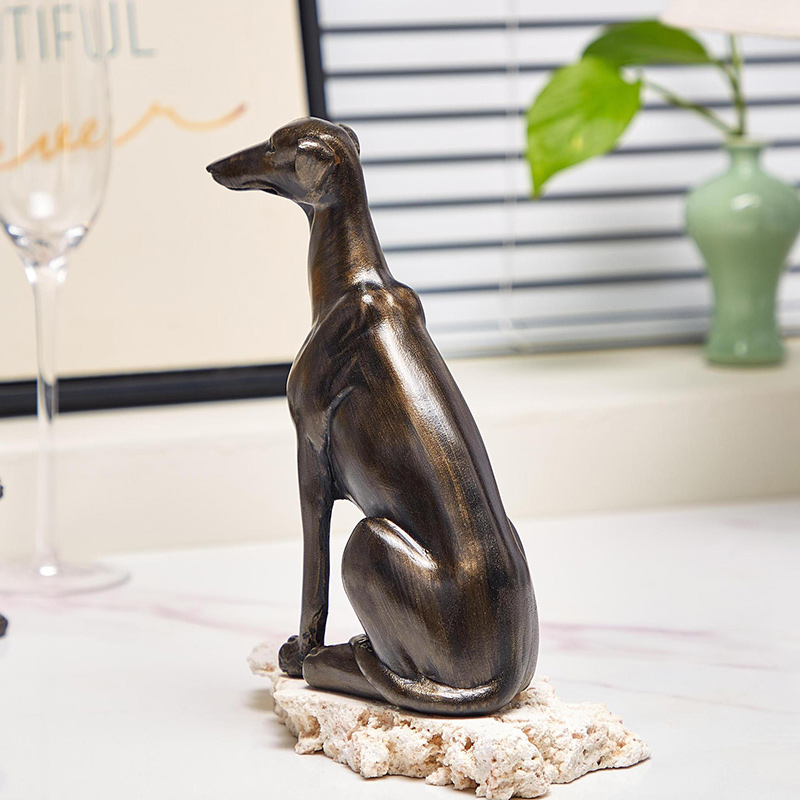 Estátua de cachorro galgo, est - Resin Art Furniture avaliação e preço