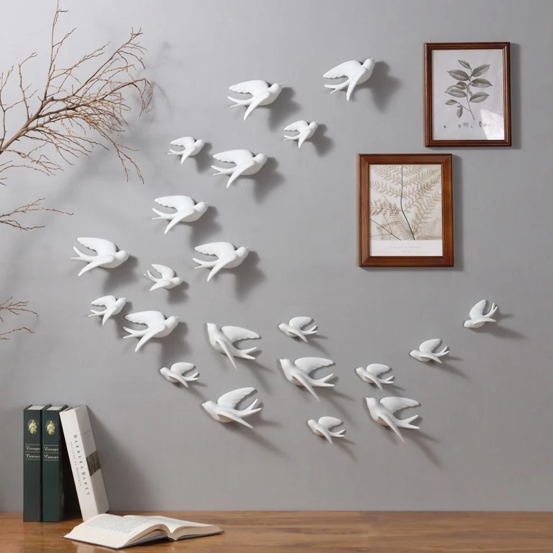 Criativo cerâmica pássaros par - Background Resin Art avaliação e preço