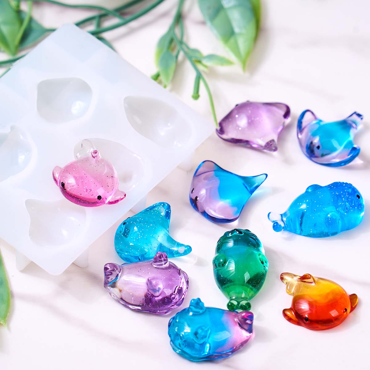Molde de Silicone 3D de Raia M - Resin Art Mould avaliação e preço