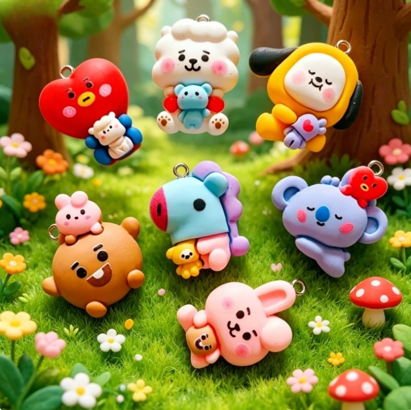7 peças de pingentes de resina - Resin Art And Craft avaliação e preço