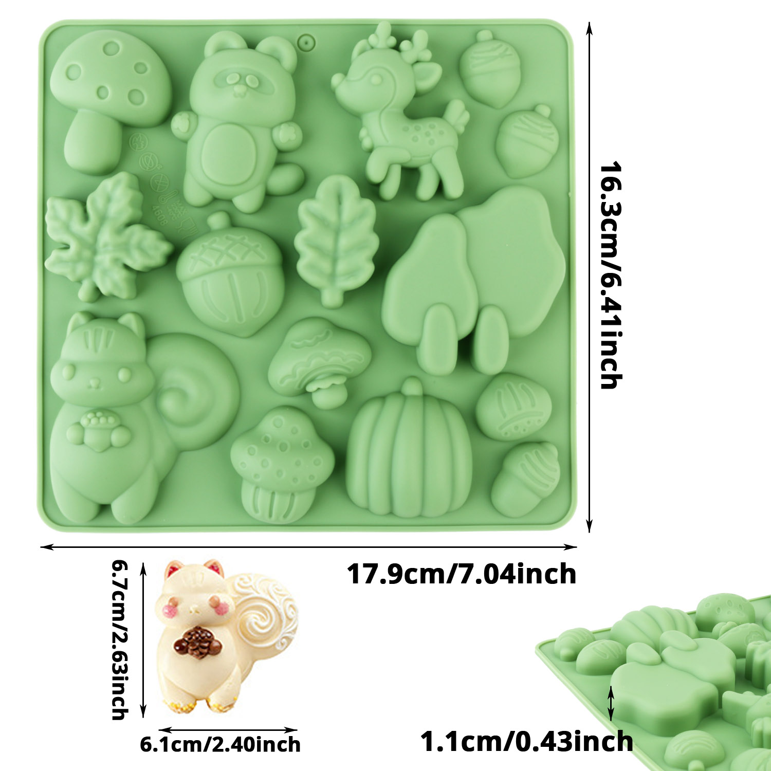 Forma de Silicone para Bolo em - Resin Art And Craft avaliação e preço
