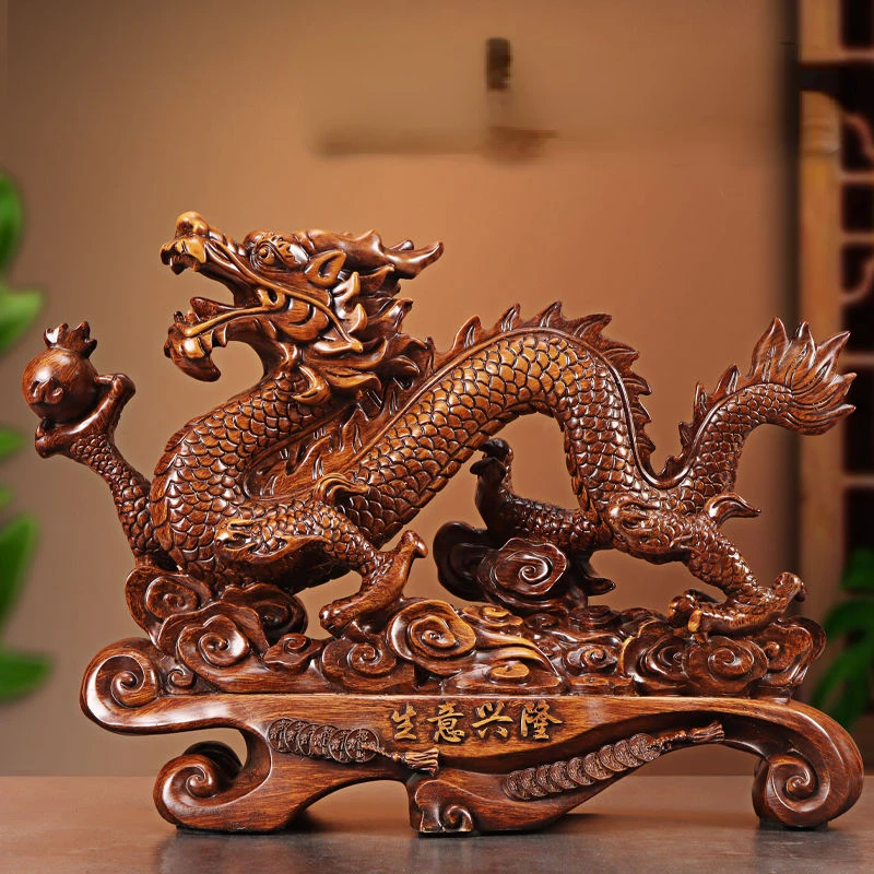 Lucky Dragon Ornamentos para a - Resin Art Furniture avaliação e preço