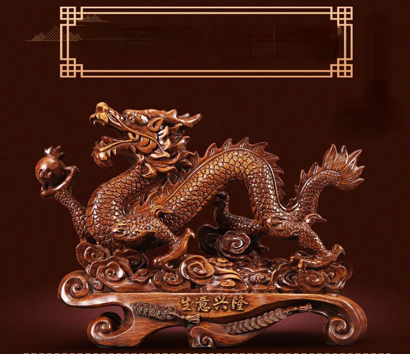 Lucky Dragon Ornamentos para a - Resin Art Furniture avaliação e preço