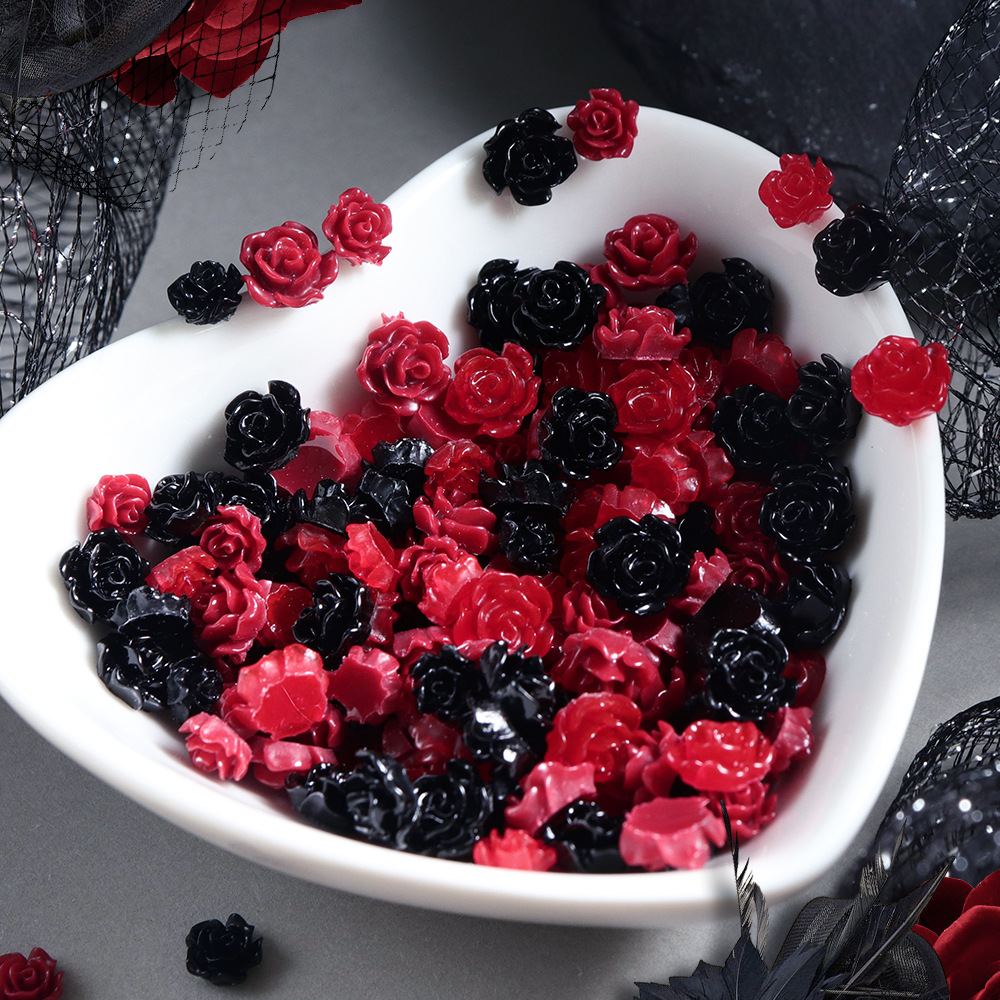100 peças de Decorações de Unh - Resin Art Rose Petals avaliação e preço